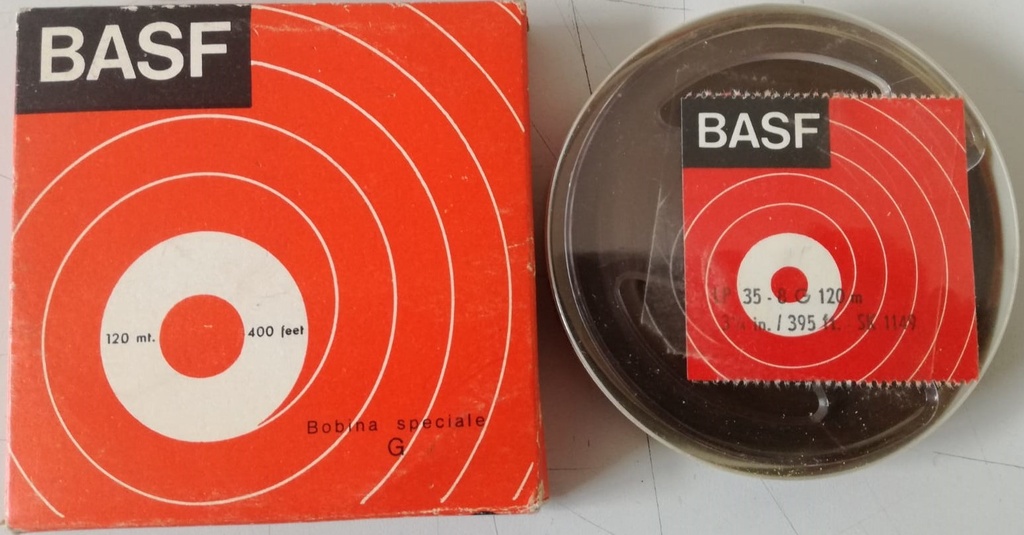 [SK1149] Bobina Nastro Magnetico BASF SK 1149 LP 35 8 G 120 m - 3 1/4 in. Nu 395 ft Nuova