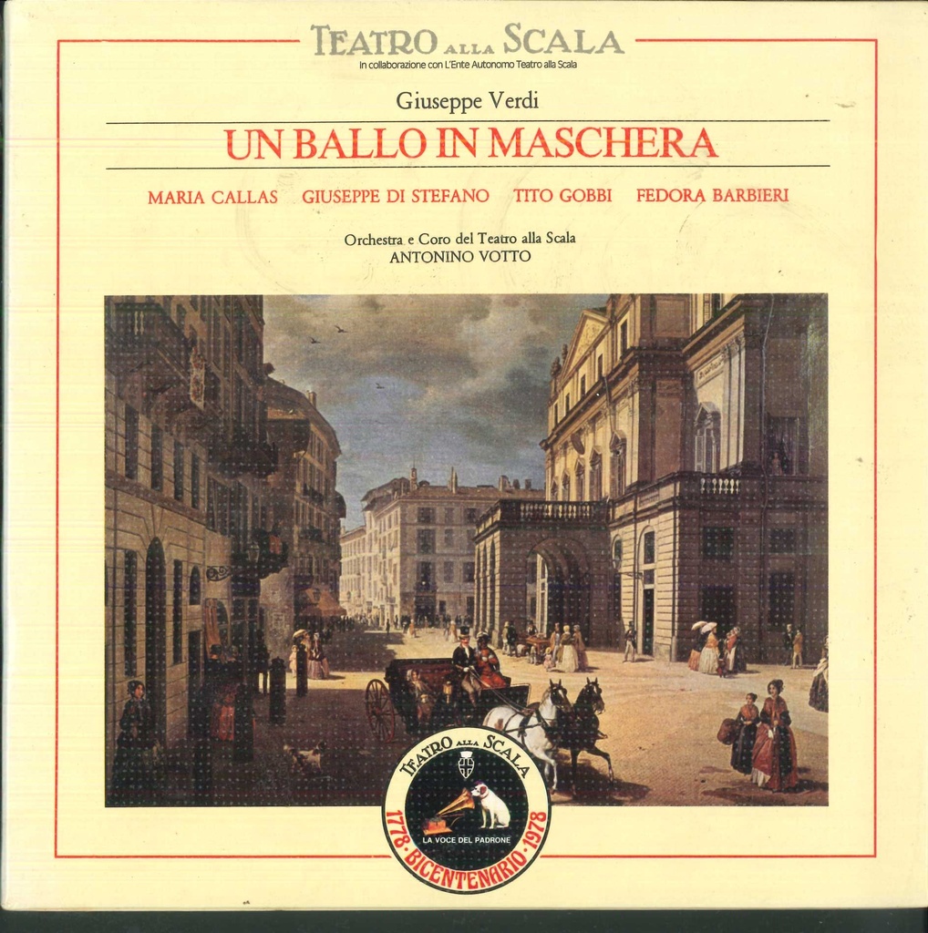 [29517651] Un Ballo In Maschera MC7 Musicassetta Tripla 3xMC Giuseppe Verdi, Maria Callas, Giuseppe Di Stefano, Tito GobbiCoro Del Teatro Alla Scala, Antonino Votto