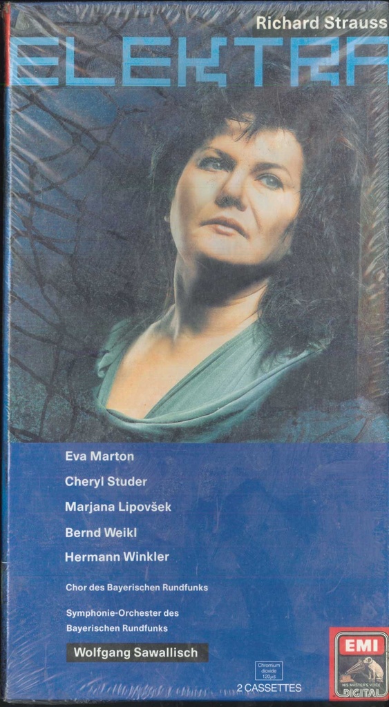 [0077775406740] Elektra MC7 Musicassetta Doppia Richard Strauss - Wolfgang Sawallisch, Eva Marton, Cheryl Studer, Marjana Lipovsek, Bernd Weikl, Hermann Winkler, Chor Des Bayerischen Rundfunks, Symphonie-Orchester Des Bayerischen Rundfunks