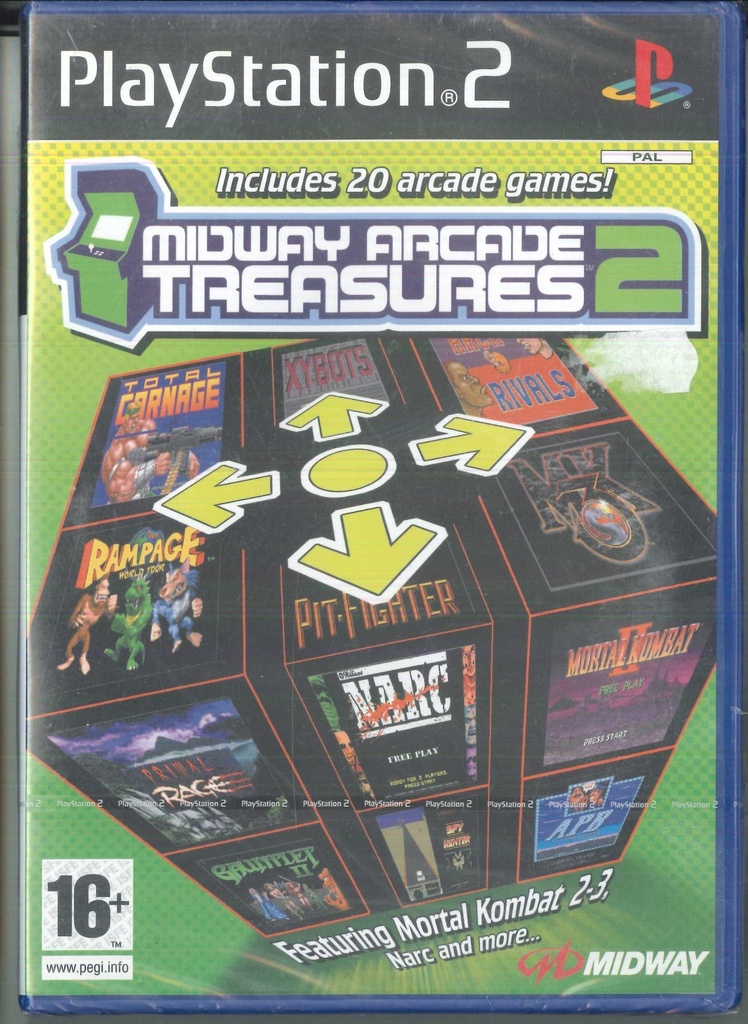[5037930071928] Midway Arcade Treasures 2 Videogioco Playstation 2 PS2 Leader Sigillato