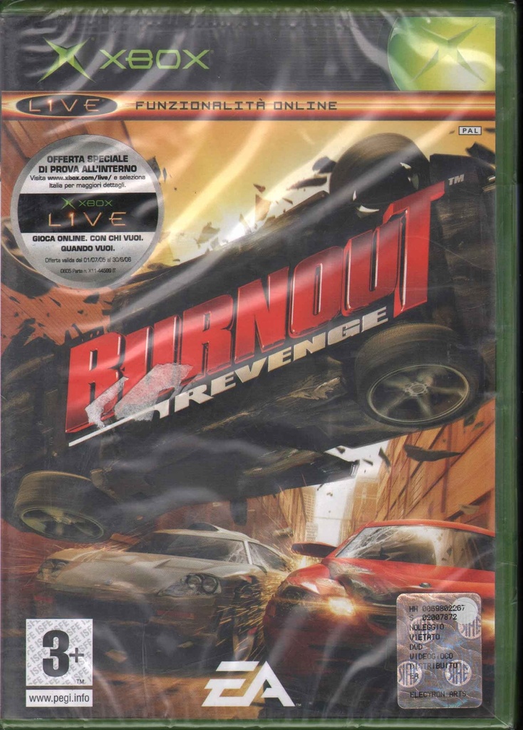 [5030947045470] Burnout Revenge Videogioco Xbox Electronics Arts Sigillato 5030947045470