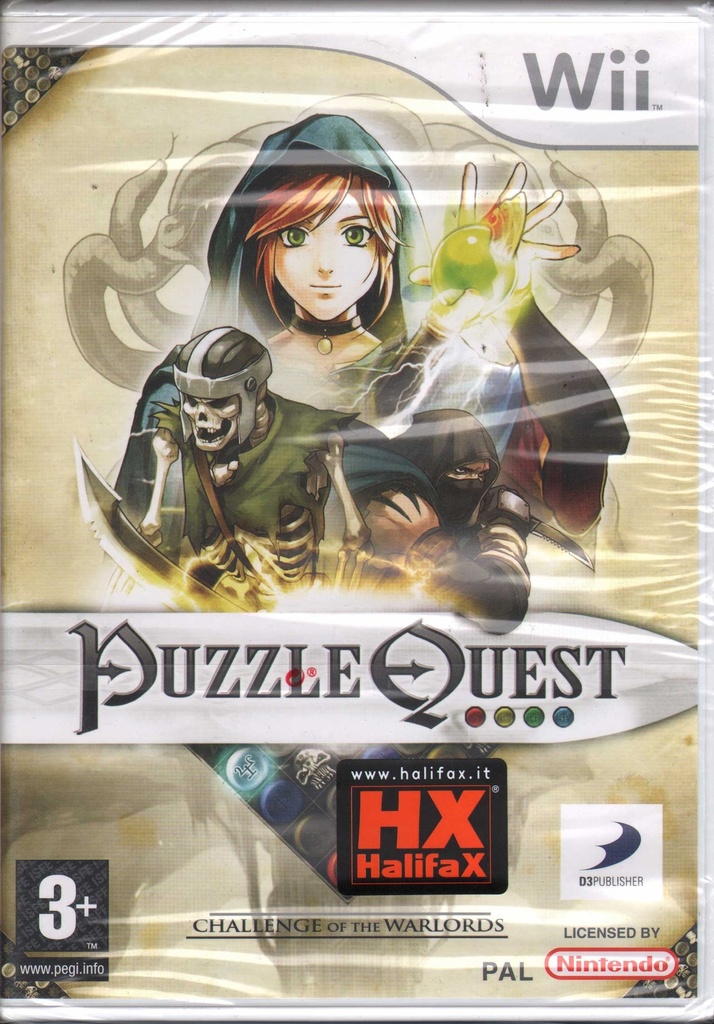 [5060125482179A] Puzzle Quest Challenge Of The Warlords WII Halifax / D3 Sigillato