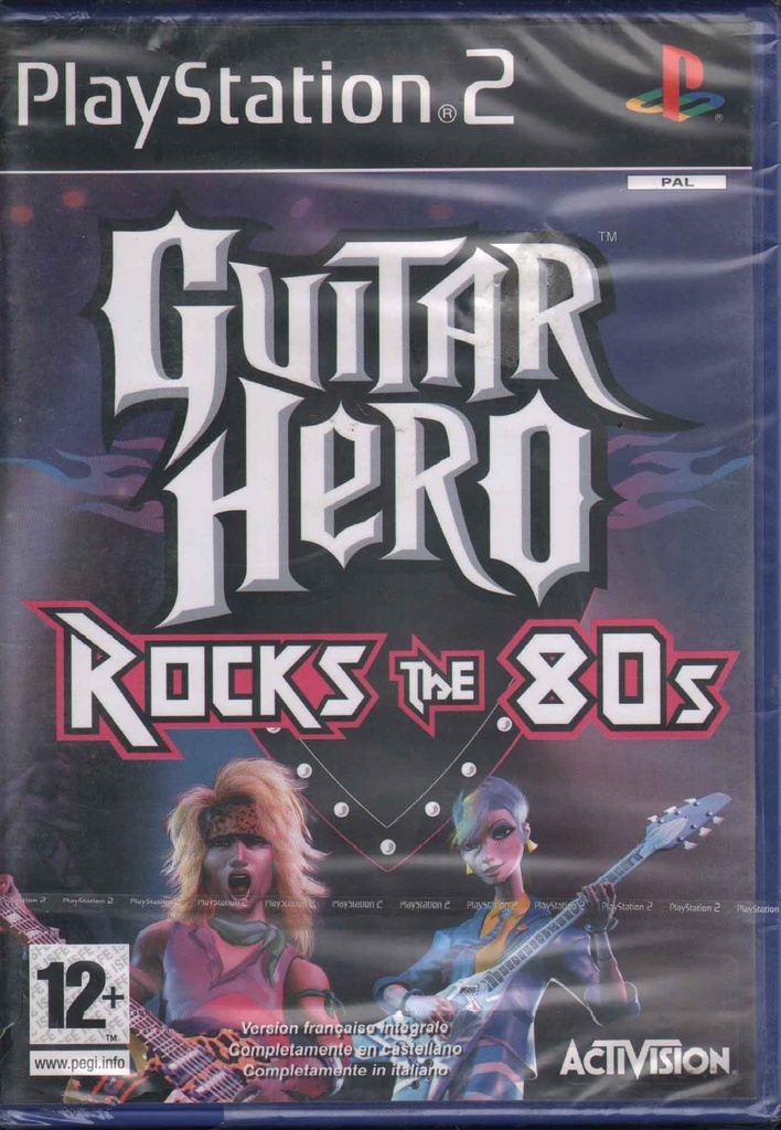 [5030917046872] Guitar Hero Rock The 80s Videogioco Playstation 2 PS2 Activision Sigillato