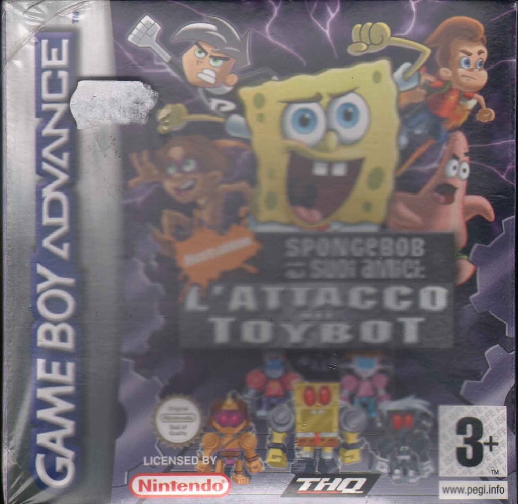 [4005209093590] Spongebob L'Invasione dei Toybots Videogioco Game Boy Advance GBA THQ Sigillato