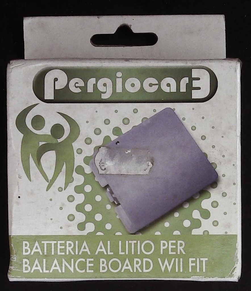 [8033064531175] WII Batteria Al Litio Per Balance Board WII Pergiocare Sigillato