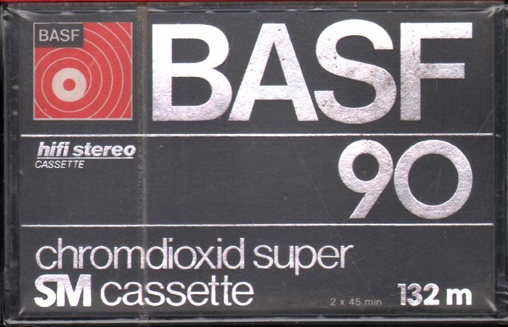 [6070] BASF Chromdioxid Super 90 - 132 m SM Cassette Sigillata