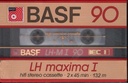 BASF 90 LH Maxima I 132 M Hifi Stereo Cassette Sigillata