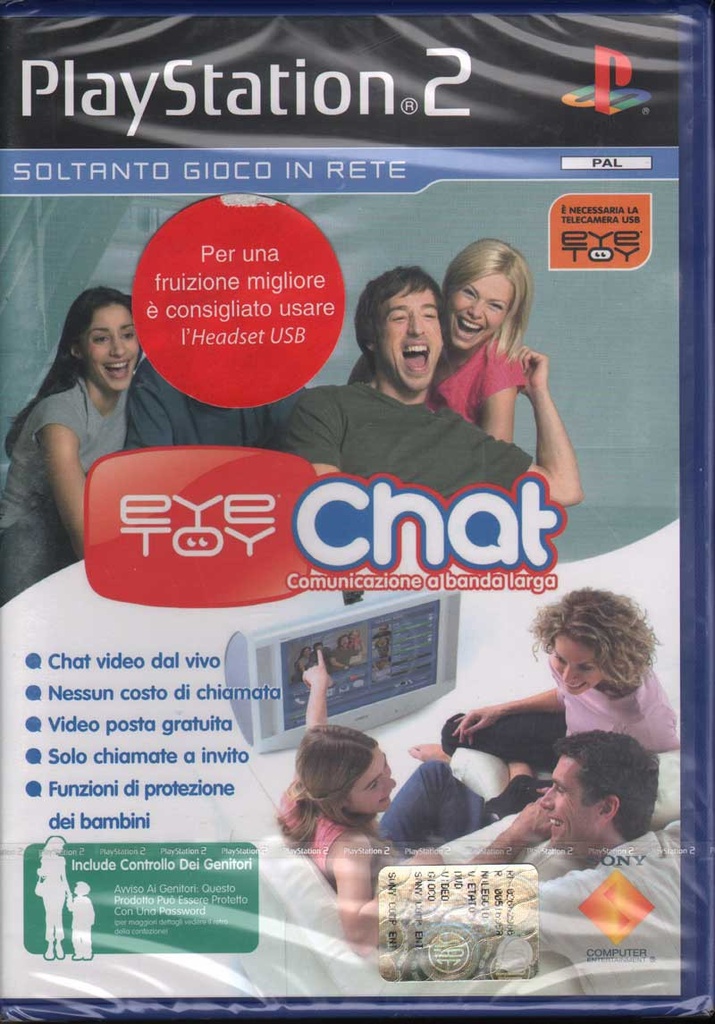 [0711719665649] Eye Toy Chat Playstation 2 PS2 Sony Sigillato