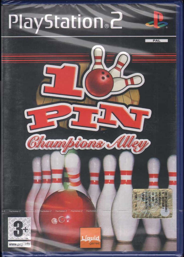 [5060015531512] 10 Pin Champions Alley Playstation 2 PS2 Liquid Games Sigillato