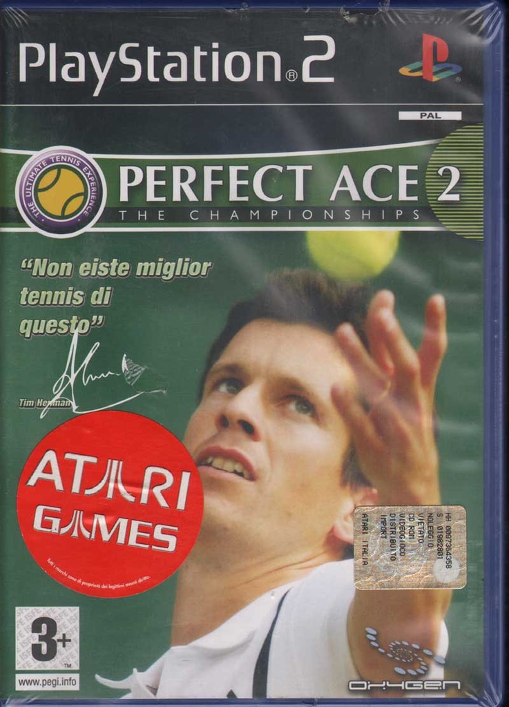 [5060015524026] Perfect Ace 2 Playstation 2 PS2 Oxygen / Atari Sigillato
