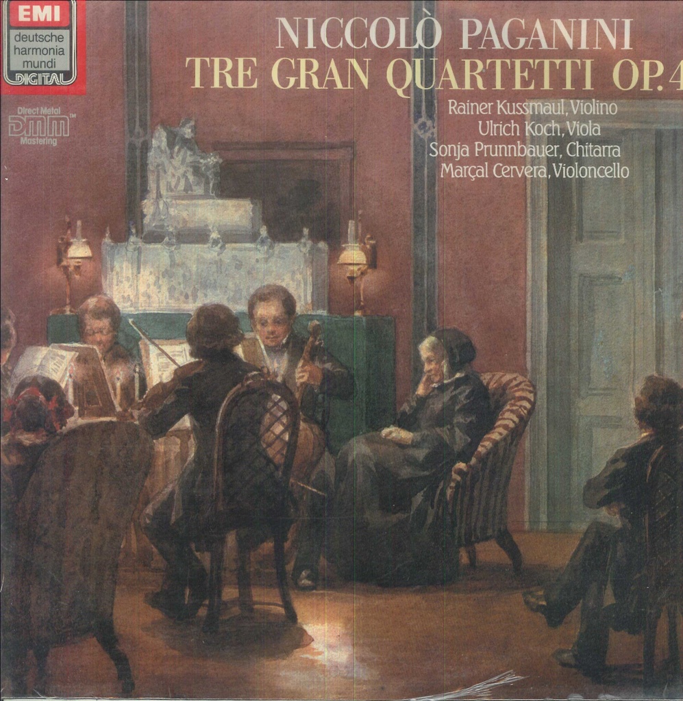 The Gran Quartetti Op.4 Lp 33 Giri Niccolò Paganini