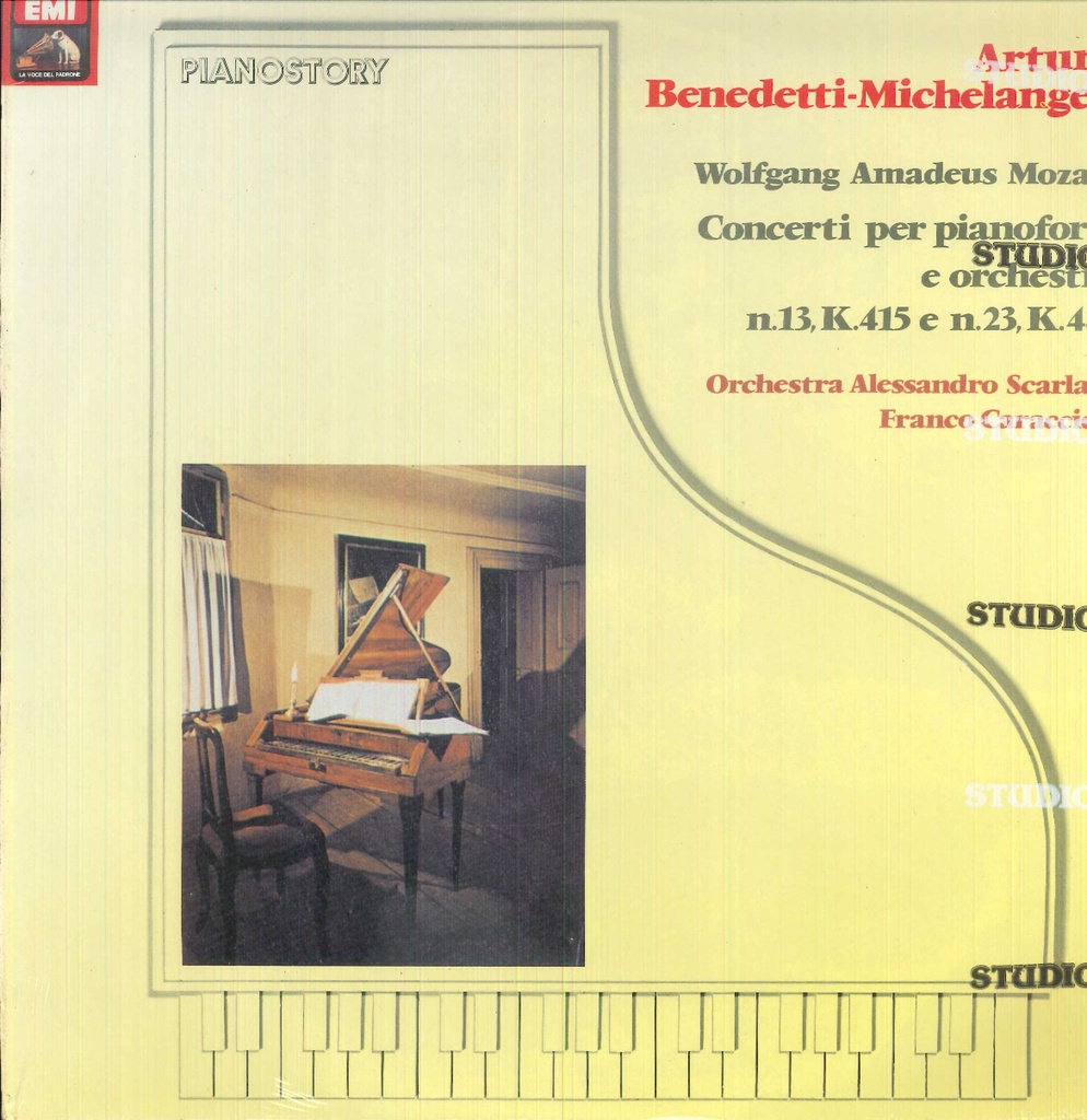 Concerti Per Pianoforte E Orchestra N.13 K 415e N. 23 K 488 Lp 33 Giri Michelangeli, Mozart