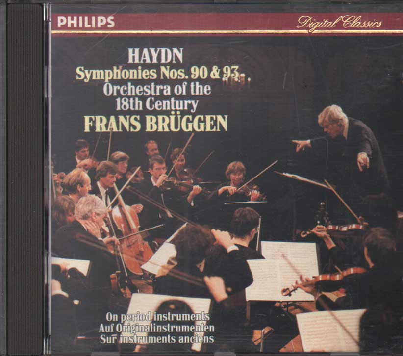 Symphonies Nos. 90 & 93 CD Jewel Box Haydn, Brüggen