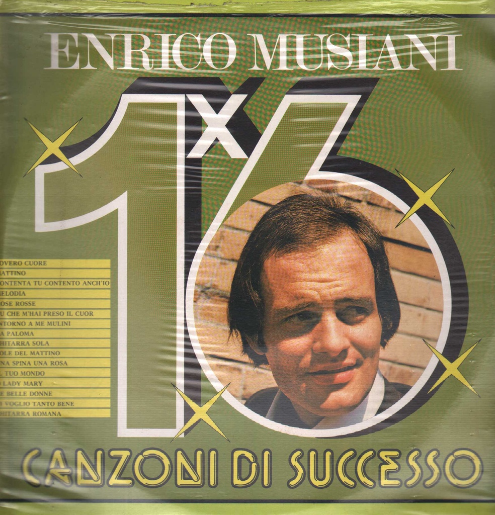 16 Canzoni Di Successo Lp 33 Giri Enrico Musiani