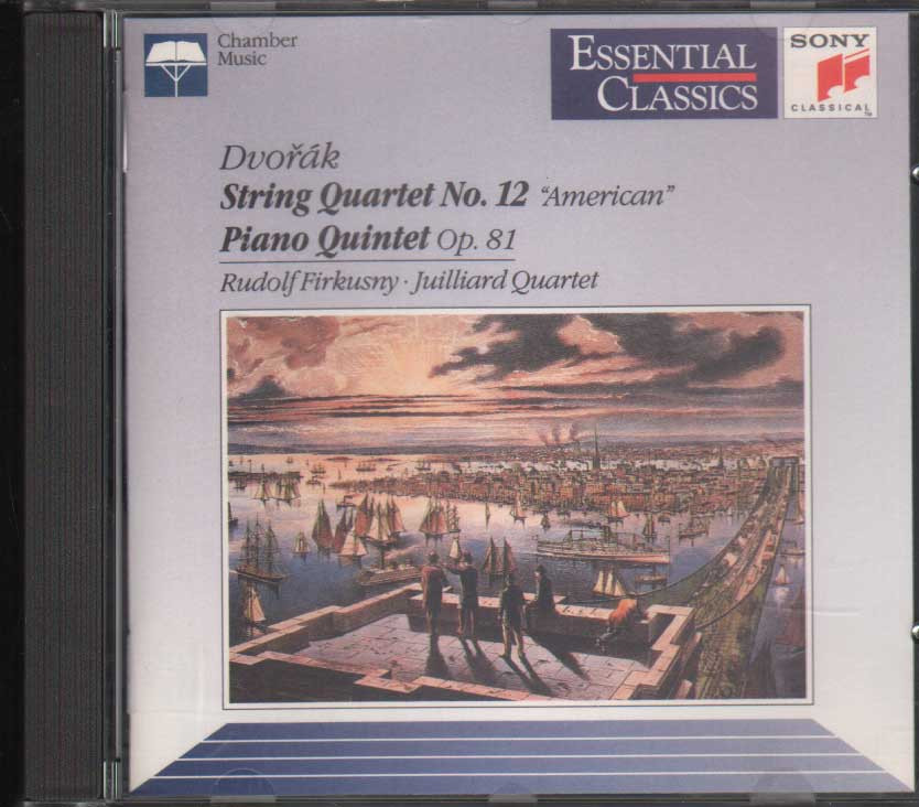 String Quartet No. 12 American, Piano Quintet Op. 81 CD Jewel Box Dvorák, Firkusny