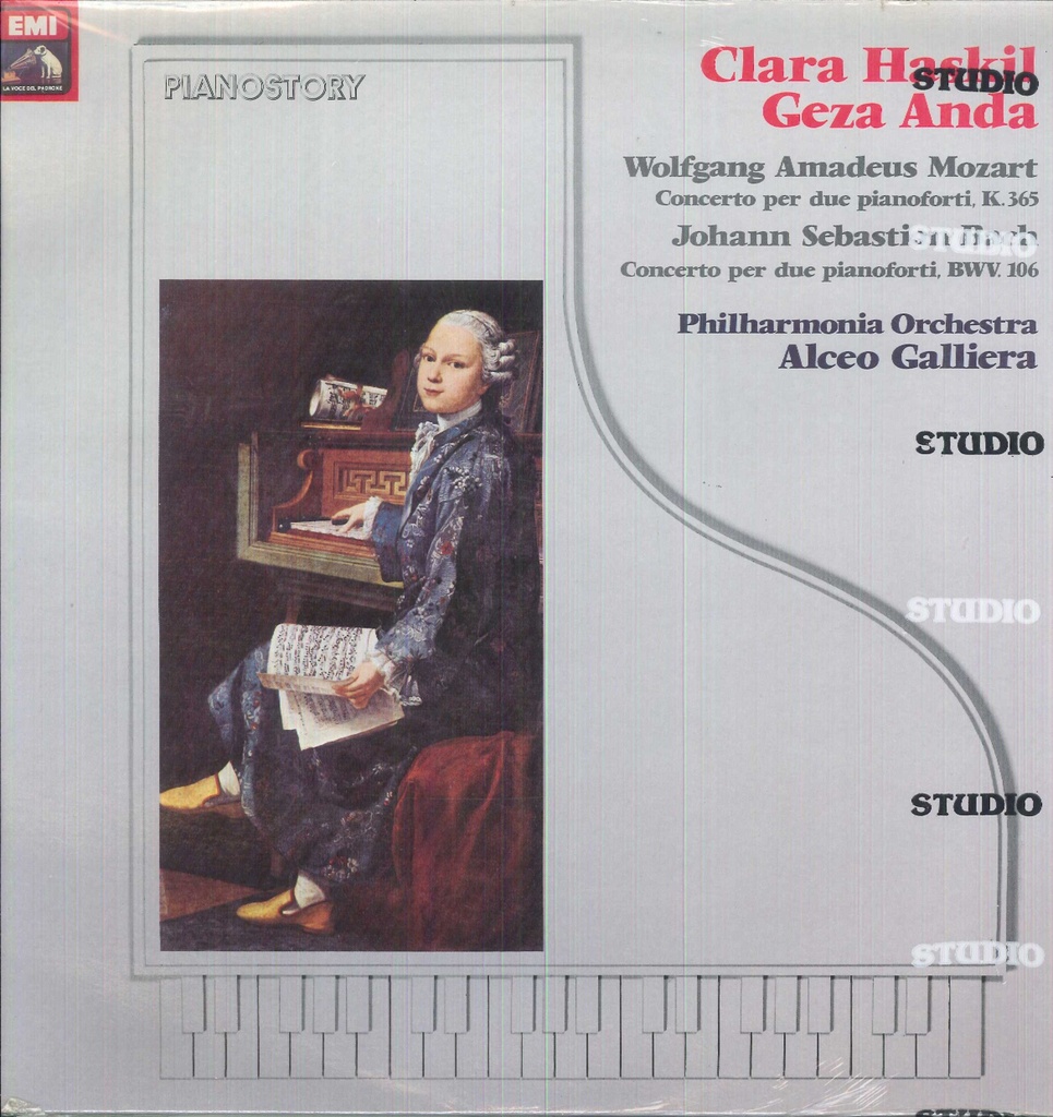 Concerto Per Due Pianoforti K.365, BWV106 Lp 33 Giri Bach, Mozart, Haskil, Anda