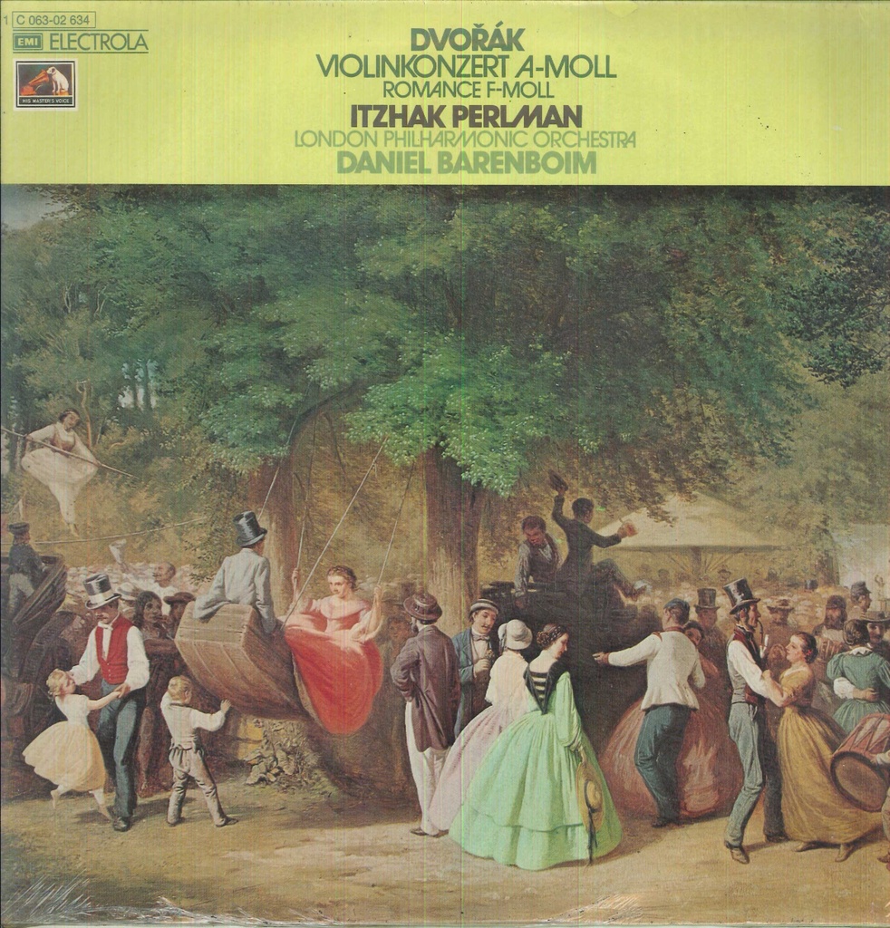 Violinkonzert A-moll / Romance F-moll Lp 33 Giri Dvorak, Perlman, Barenboim