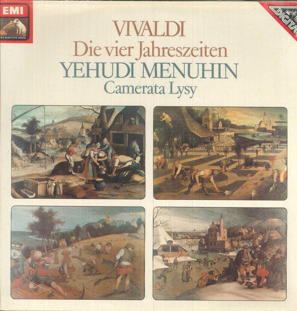 Die Vier Jahreszeiten Lp 33 Giri Vivaldi, Menuhin