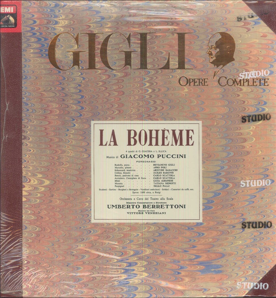 La Bohème Doppio Lp 33 Giri Puccini, Berrettoni, Gigli