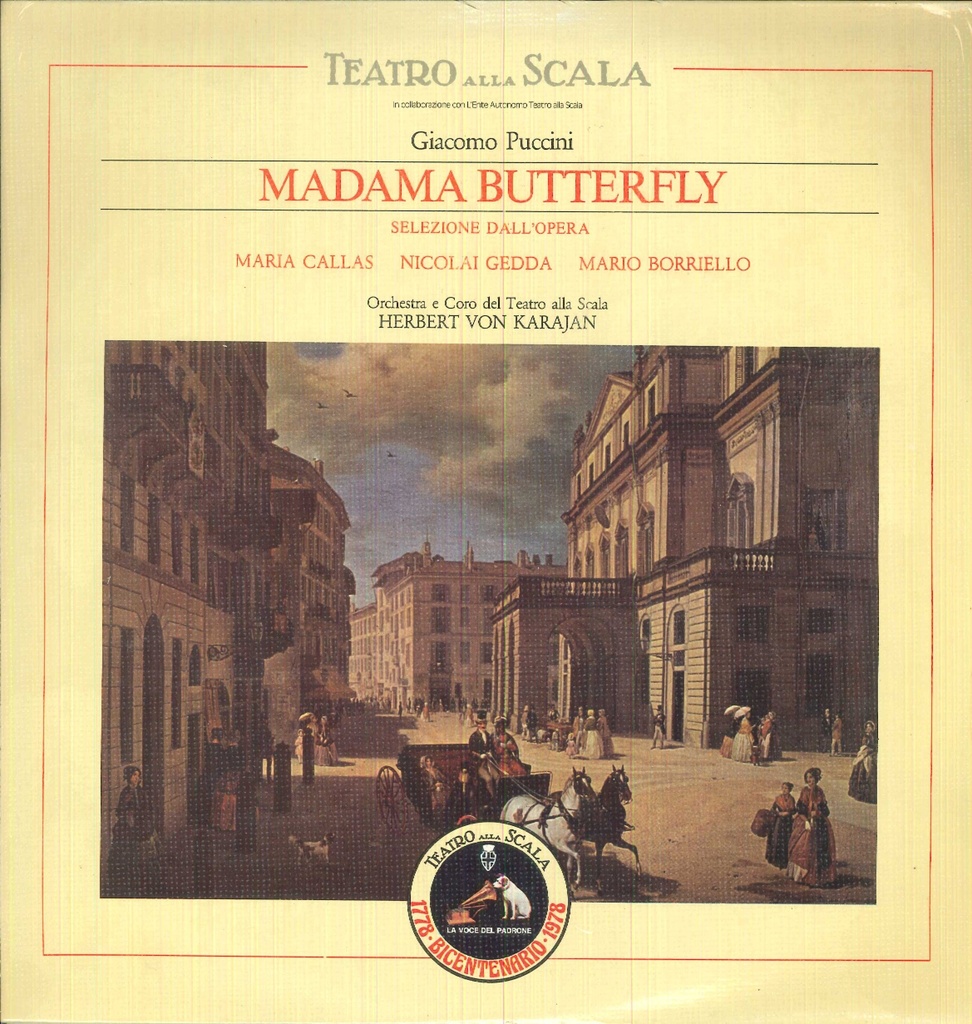 Madama Butterfly Lp 33 Giri Puccini, Callas, Gedda, Borriello