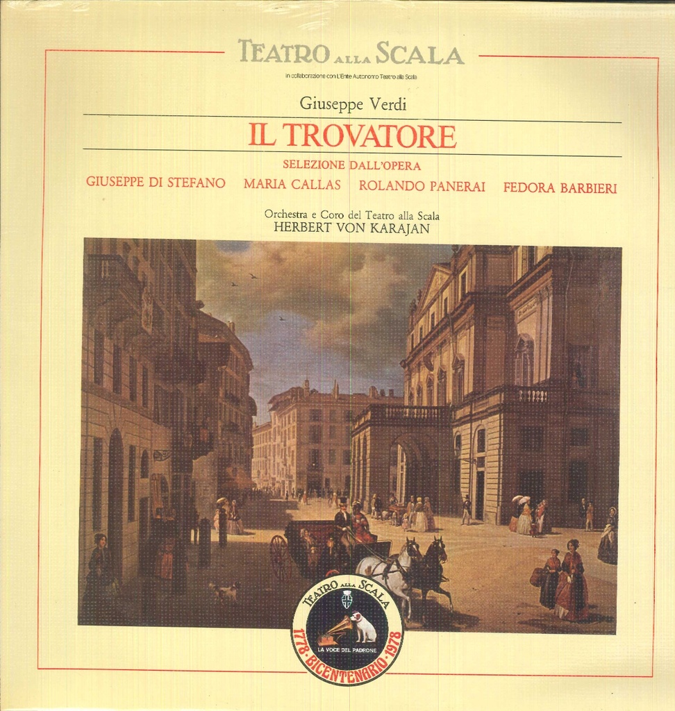 Il Trovatore Lp 33 Giri Verdi, Callas, Panerai, Di Stefano, Barbieri