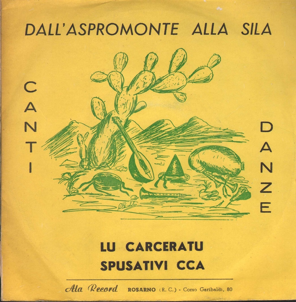 Lu Carceratu / Spusativi Cca Vinile 45 giri 7" Ghamo, Michele Vomera