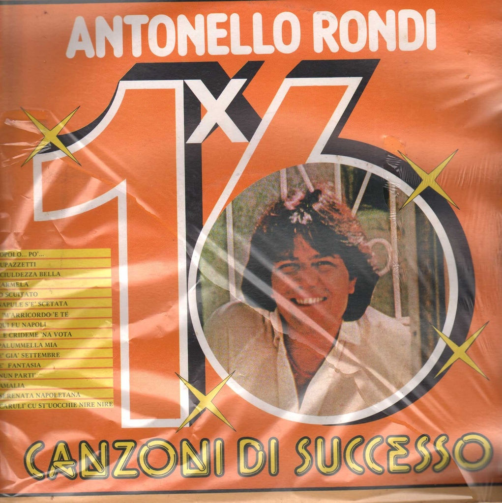 16 Canzoni Di Successo Lp 33 Giri Antonello Rondi