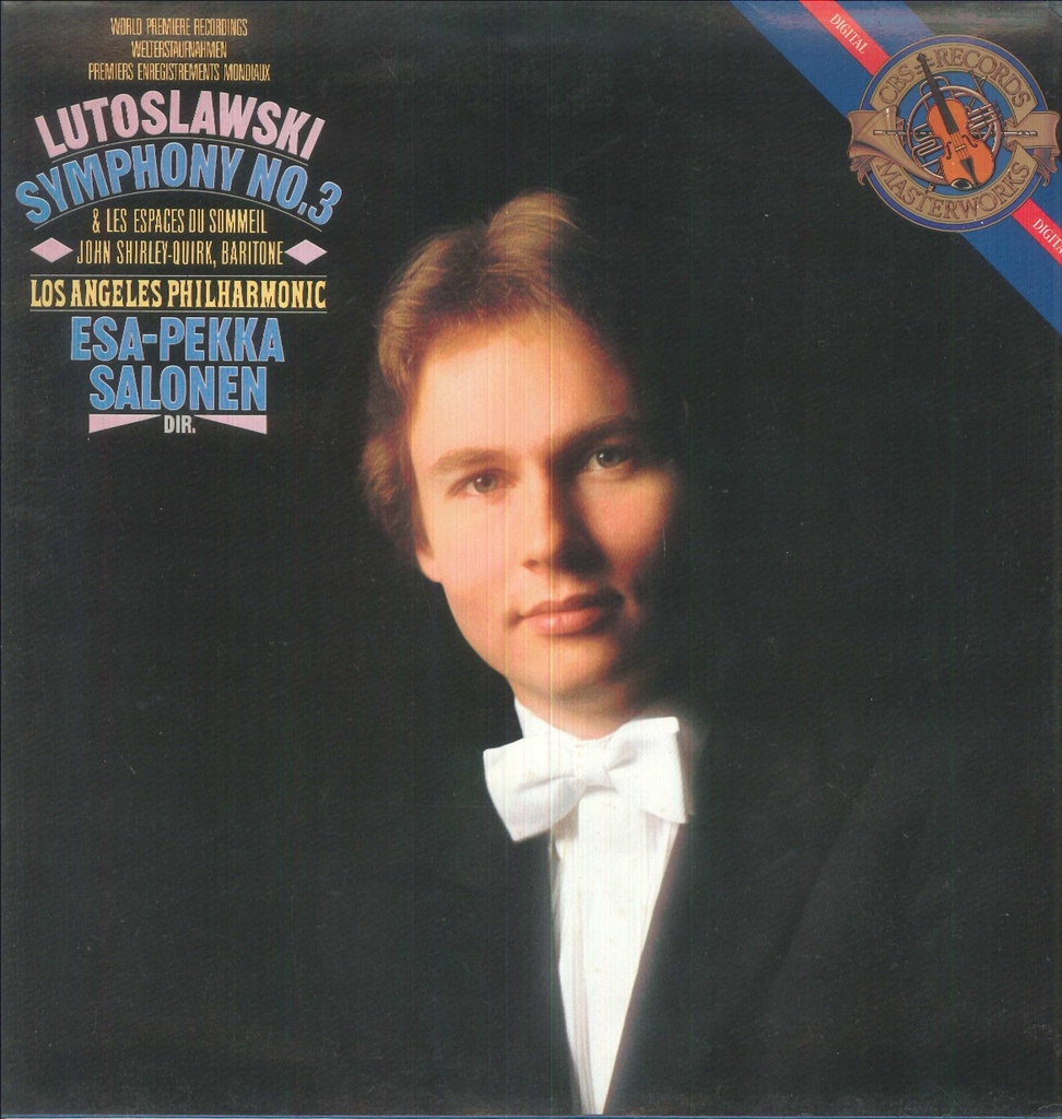 Symphony No. 3 & Les Espaces Du Sommeil Lp 33 Giri Witold Lutoslawski