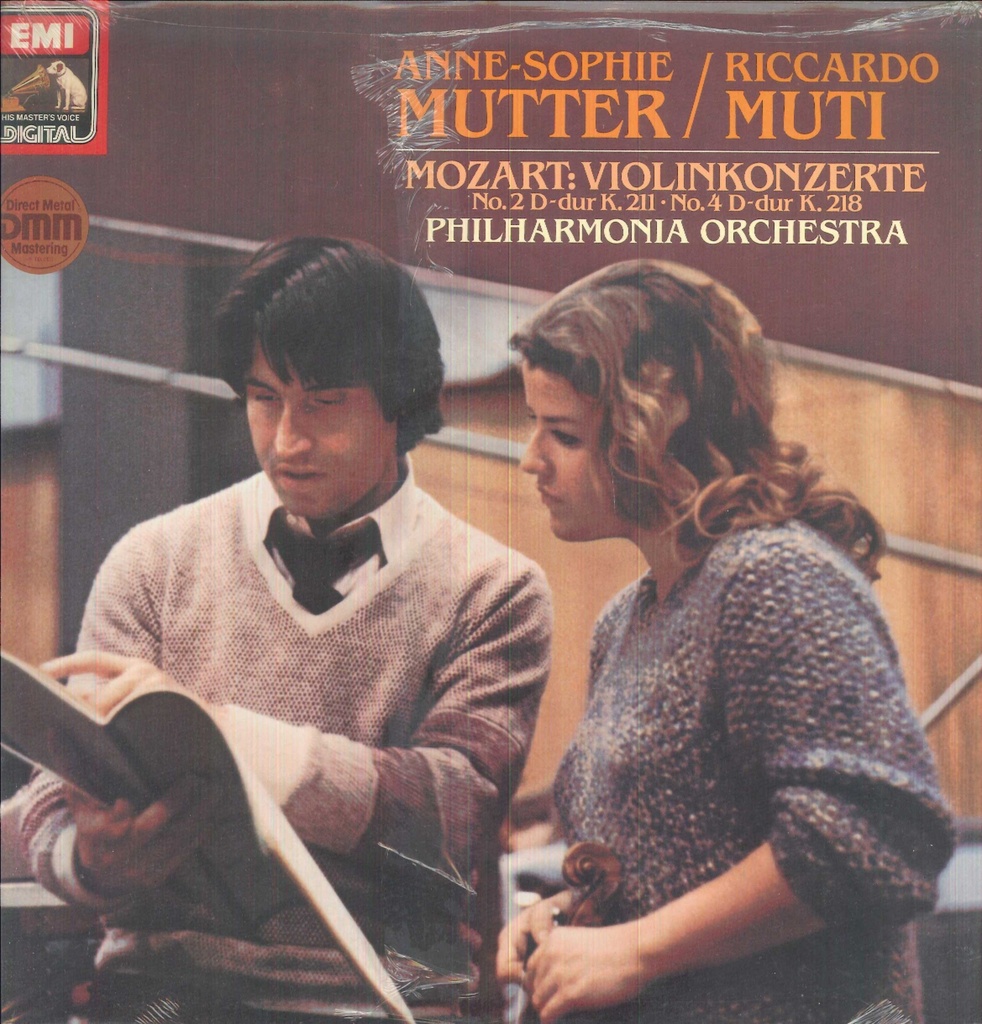 Violinkonzerte No.2 D-dur K.211 / No.4 D-dur K.218 Lp 33 Giri Mutter, Muti, Mozart