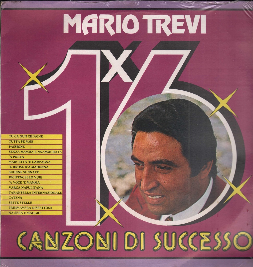 16 Canzoni Di Successo Lp 33 Giri Mario Trevi