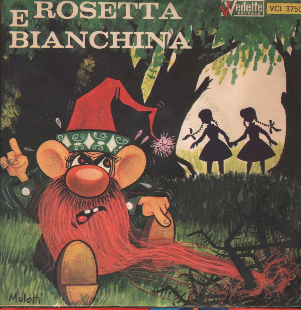 Aladino E La Lampada Fatata / Rosetta E Bianchina Vinile 45 giri 7" Renata Paccariè