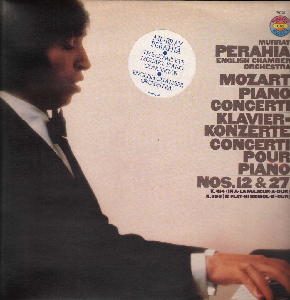 Concerti Pour Piano Nos. 12, 27 Lp 33 Giri Mozart, Perahia