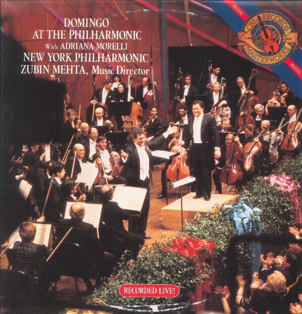 Domingo At The Philharmonic With Adriana Morelli Lp 33 Giri Placido Domingo