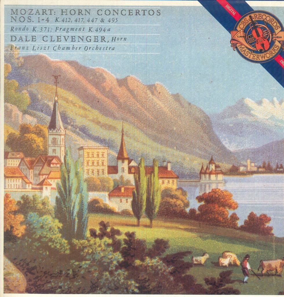 Horn Concertos Nos. 1-4 Lp 33 Giri Mozart, Clevenger