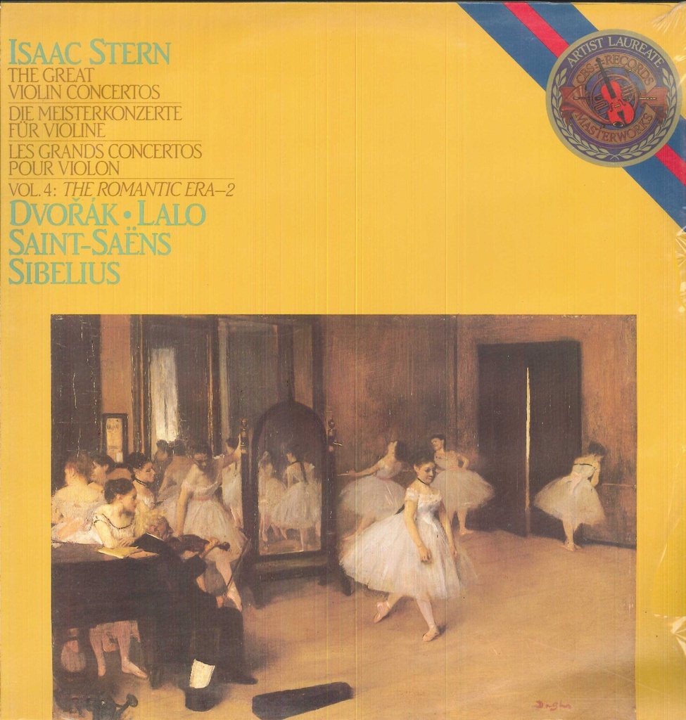 The Great Violin Concertos, Volume 4: The Romantic Era-2 Doppio Lp 33 Giri Stern, Dvorak, Sibelius