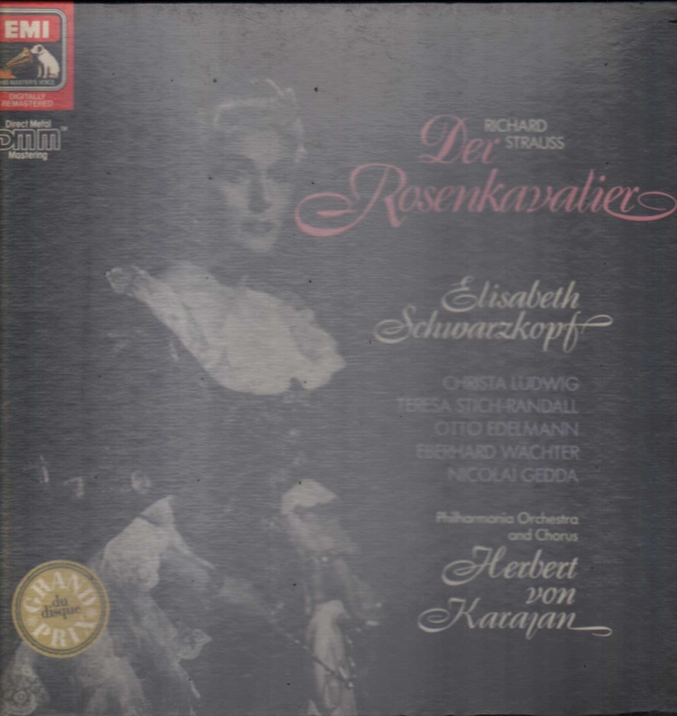 Der Rosenkavalier Box 3 Lp Strauss, Schwarzkopf, Karajan