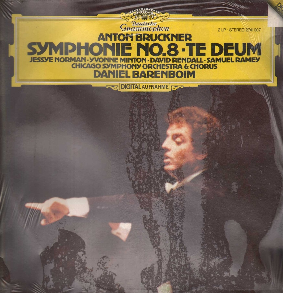 Symphonie No. 8 - Te Deum Doppio Lp 33 Giri Bruckner, Barenboim