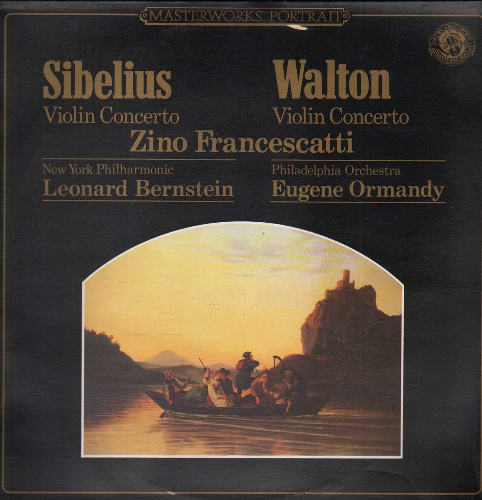 Concertos For Violin & Orchestra Lp 33 Giri Walton, Sibelius, Francescatti