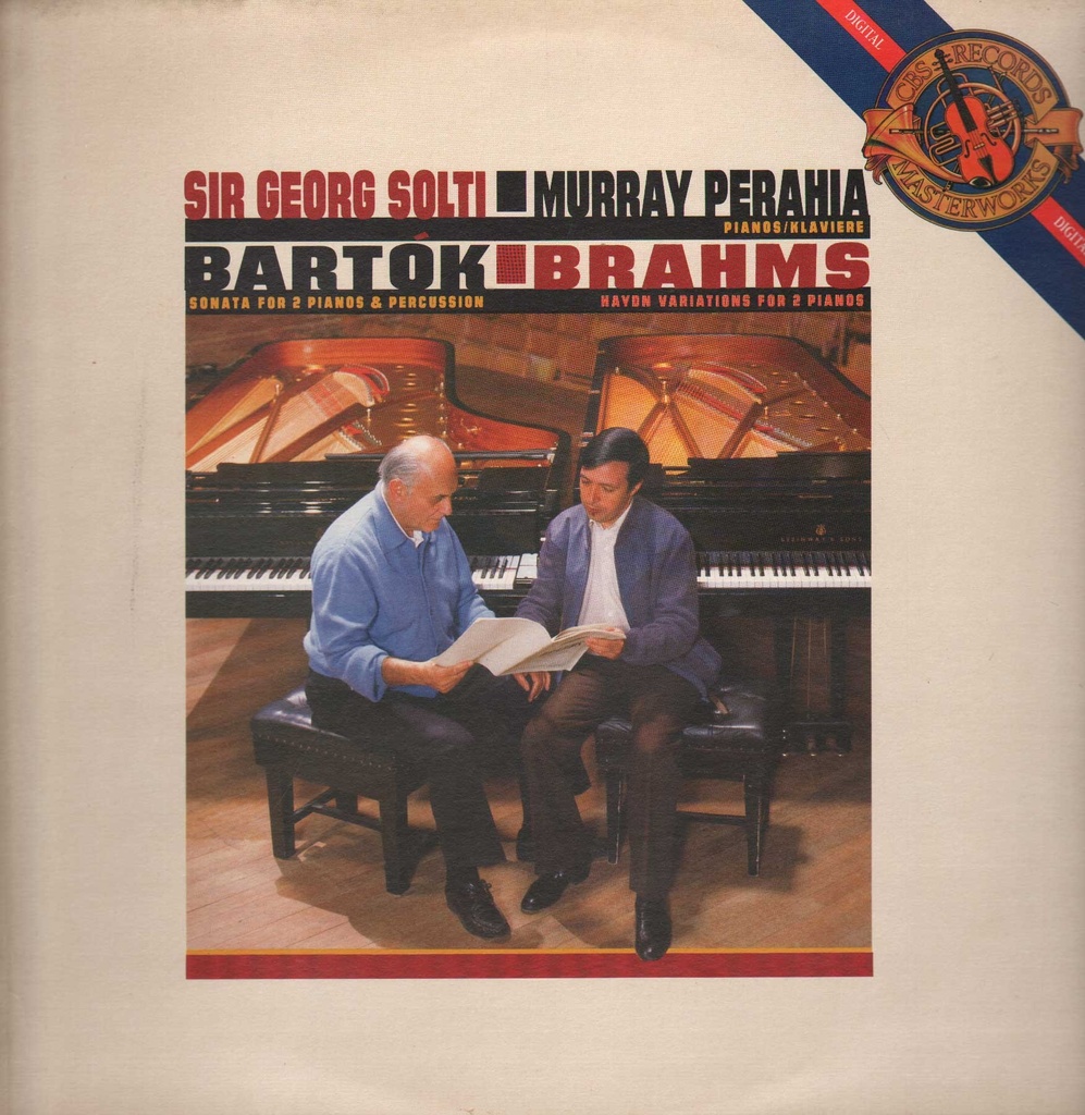 Sonata For 2 Pianos & Percussion / Haydn Variations For 2 Pianos Lp 33 Giri Perahia, Solti
