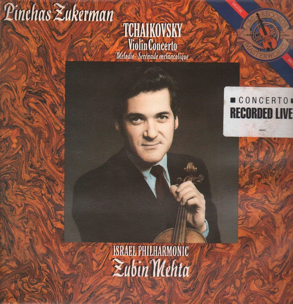 Violin Concerto · Mélodie · Sérénade Mélancolique Lp 33 Giri Zukerman, Tchaikovsky