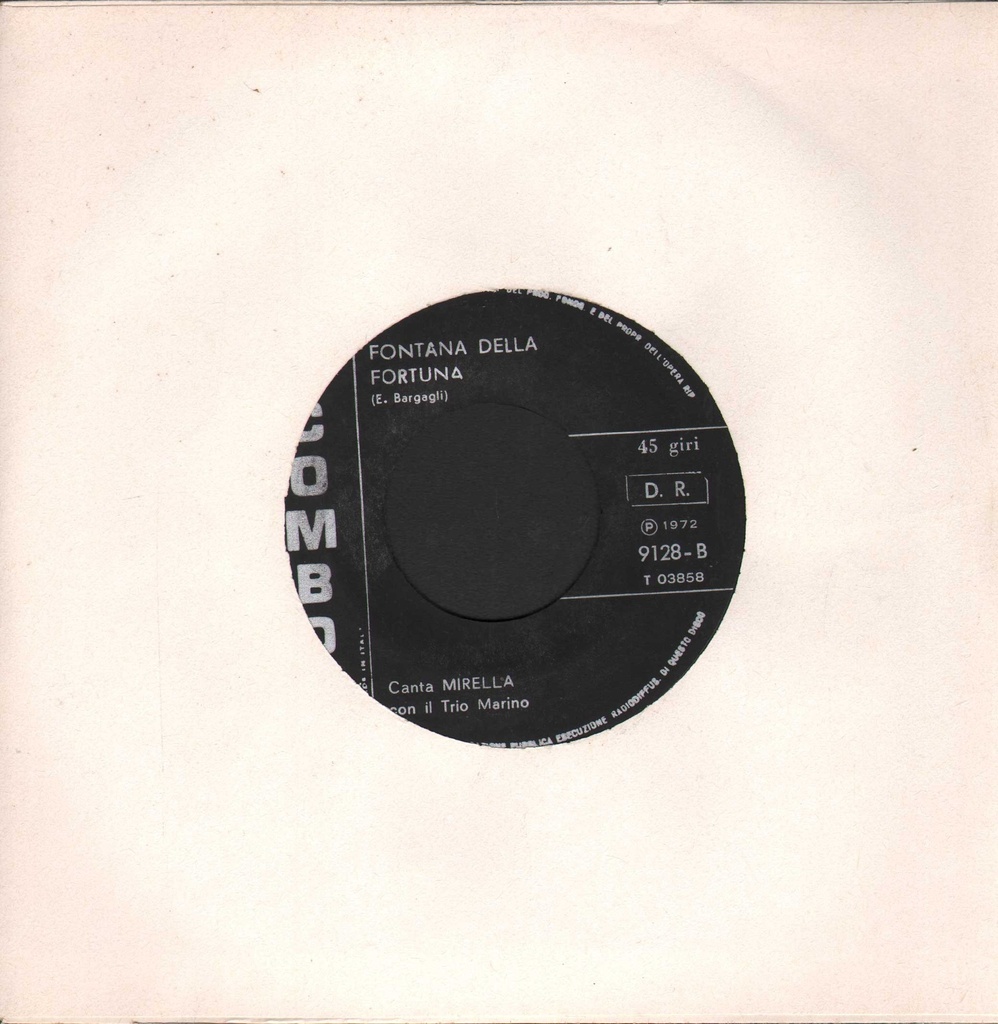 Stornelli A Disprezzo Vinile 45 giri 7" Mirella Con Il Trio Marino