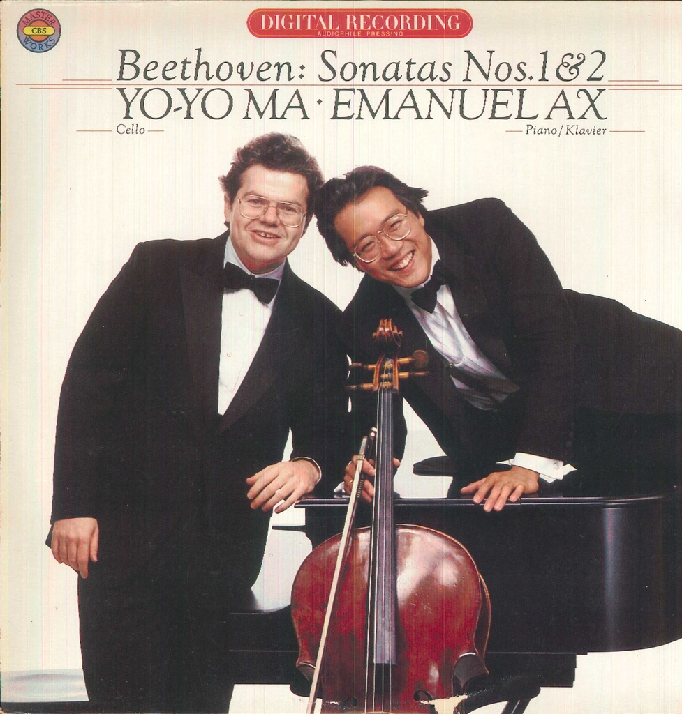 Sonatas Nos. 1 & 2 Lp 33 Giri Beethoven, Ma, Ax