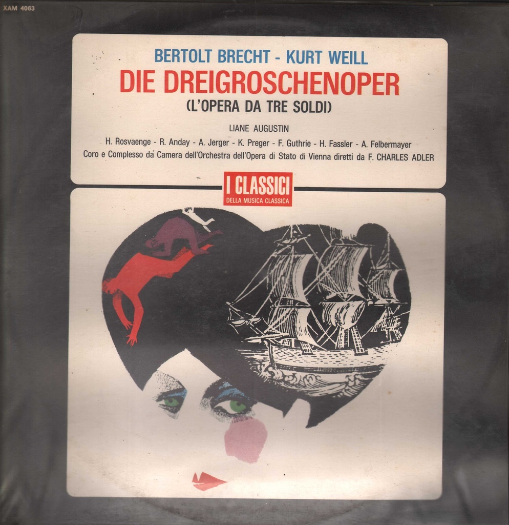 Die Dreigroschenoper - L'Opera Da Tre Soldi Lp 33 Giri Weill, Brecht