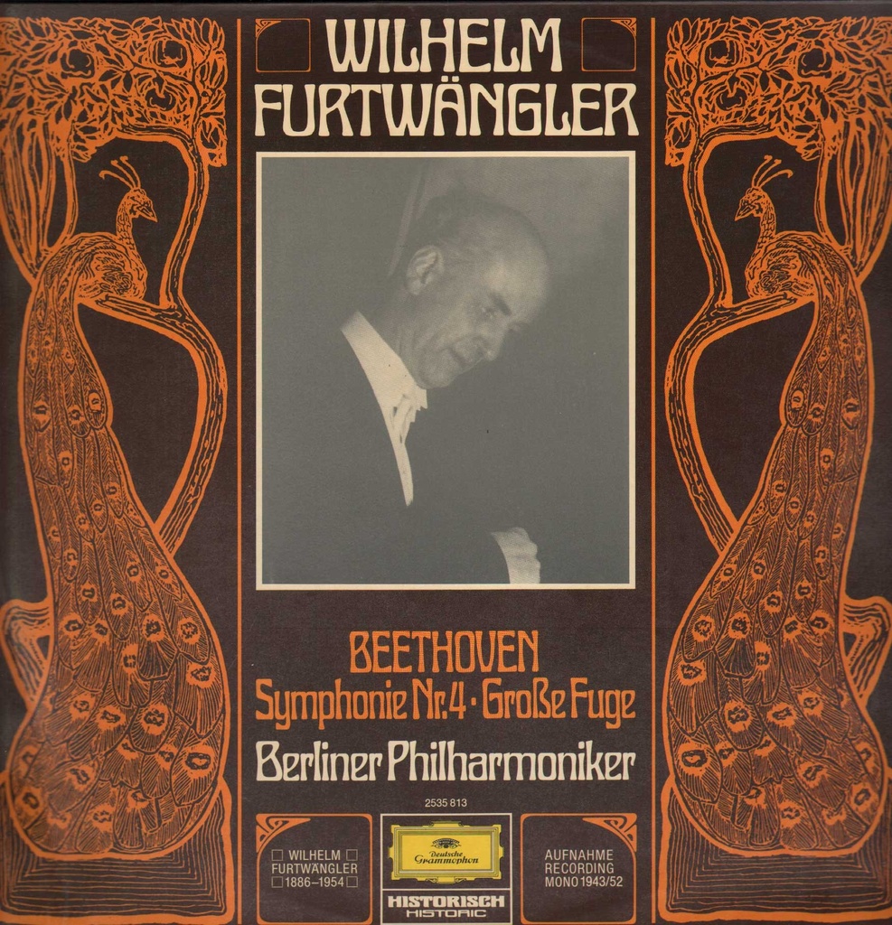 Symphonie Nr. 4 - Grosse Fuge Lp 33 Giri Beethoven, Furtwangler
