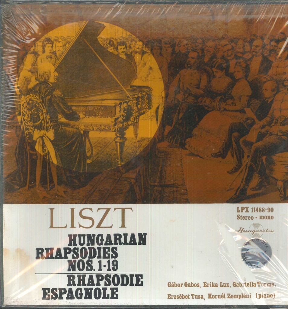 Hungarian Rhapsodies Nos. 1-19 / Rhapsodie Espagnole Box 3 Lp Liszt, Gabos, Zempléni