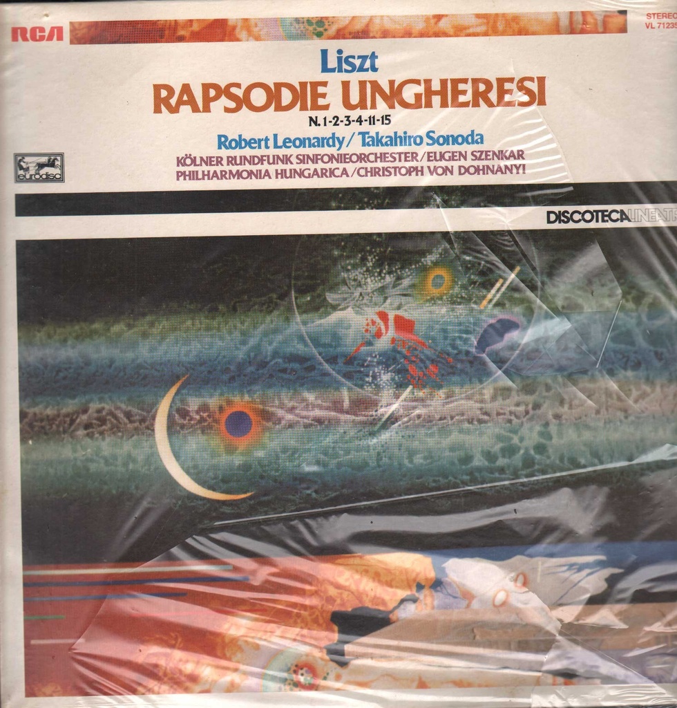 Rapsodie Ungheresi N. 1-2-3-4-11-15 Lp 33 Giri Franz Liszt