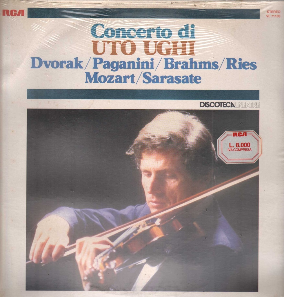 Concerto Di Uto Ughi Lp 33 Giri Dvorak, Paganini, Brahms, Ries, Mozart, Sarasate