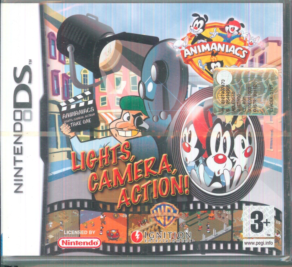 [5060050943455] Animaniacs Lights Camera Action Nintendo DS PAL / Sigillato 5060050943455