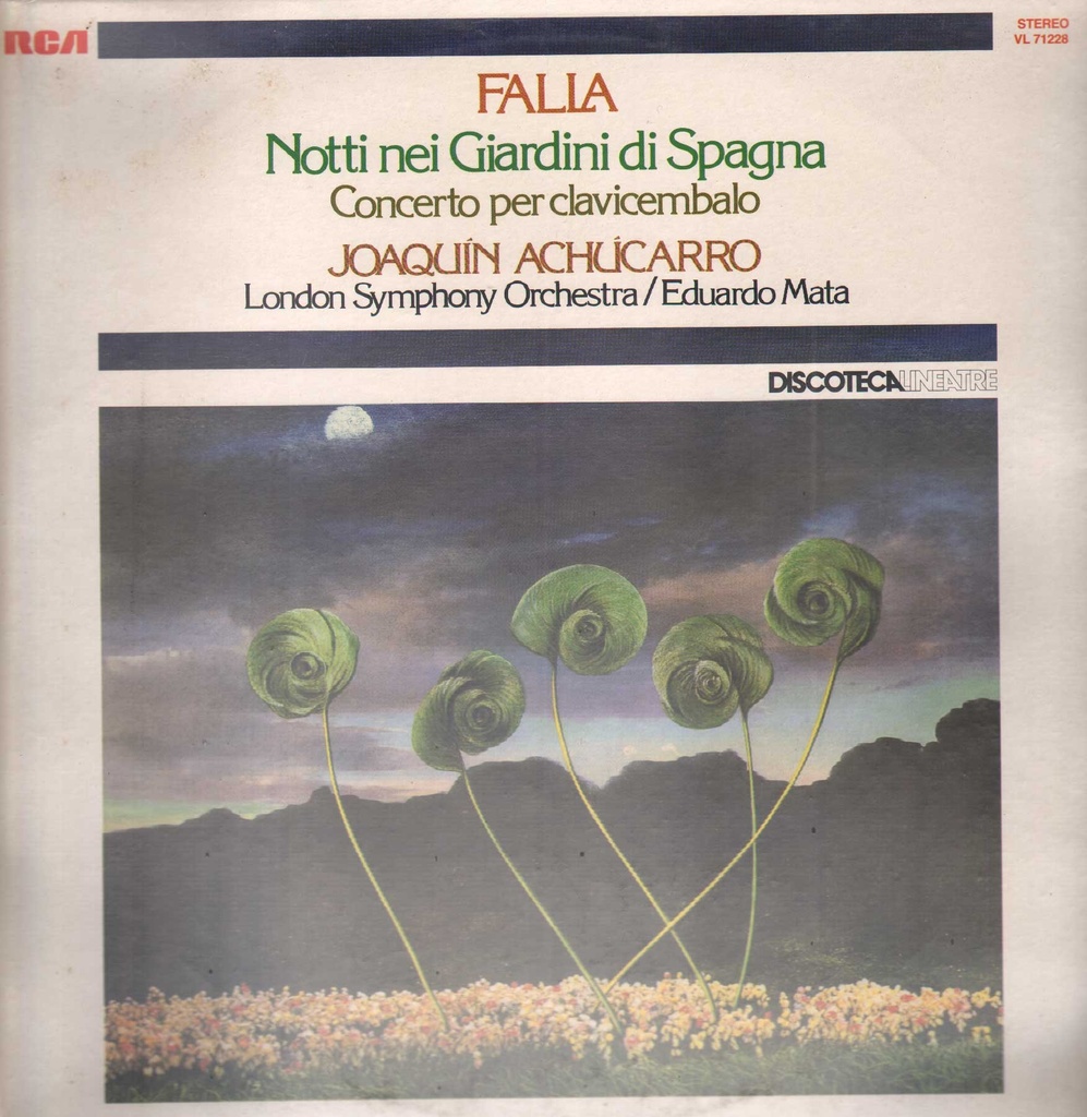 Notti Nei Giardini Di Spagna Lp 33 Giri Achucarro, Falla