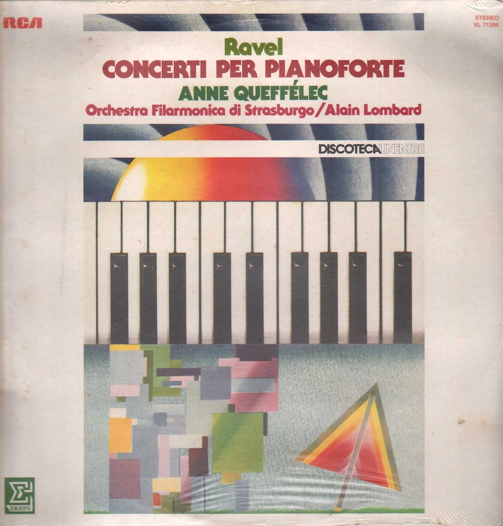 Concerti Per Pianoforte Lp 33 Giri Ravel, Queffelec